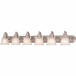 Vaxcel LS-VLD106BN LaSalle Brushed Nickel 6-Light Bath Lighting Fixture