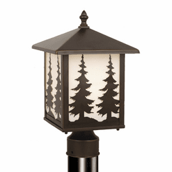 Vaxcel OP33485BBZ Yosemite Burnished Bronze Finish 8" Wide Outdoor Post Lamp