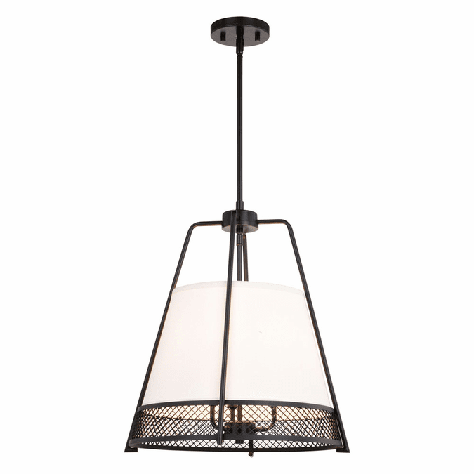 Vaxcel P0358 Benton Matte Black Hanging Pendant Light