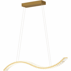 Vaxcel P0428 Edgewater Modern Gilded Brass LED Island Light Fixture
