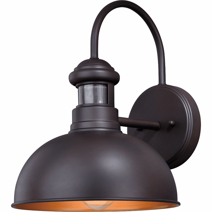 Vaxcel T0385 Franklin Modern Oil Burnished Bronze Outdoor Dusk To Dawn Motion Sensor Wall Sconce