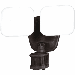 Vaxcel T0613 Theta Bronze LED Dusk To Dawn Motion Sensor Wall Lighting