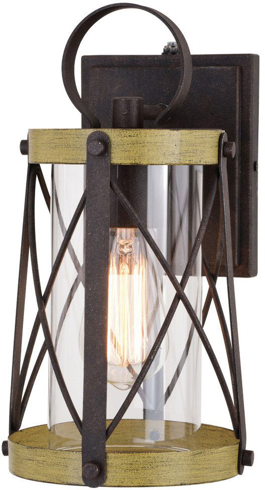 Vaxcel T0631 Harwood Contemporary Oxidized Iron and Burnished Elm ...