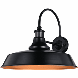 Vaxcel T0649 Dorado Dark Bronze and Light Gold 18" Dusk To Dawn Motion Sensor Exterior Light Sconce