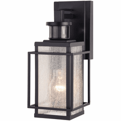 Vaxcel T0662 Hyde Park Espresso Bronze Dusk To Dawn Motion Sensor Exterior Light Sconce