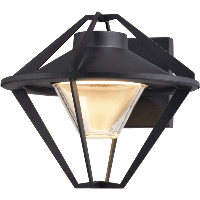 Vaxcel T0746 Jackson Contemporary Textured Black LED Exterior Wall ...