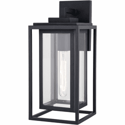 Vaxcel T0773 Filmore Textured Black Outdoor Wall Light Sconce