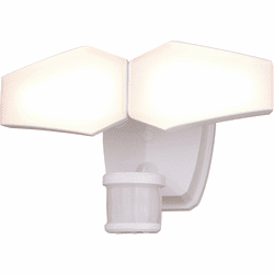 Vaxcel T0784 Almora Contemporary White LED Outdoor Dusk To Dawn Motion Sensor Security Lighting