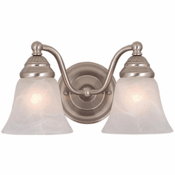Vaxcel VL35122BN Standford Brushed Nickel 2-Light Lighting For Bathroom