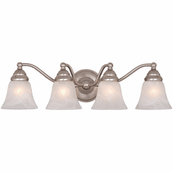Vaxcel VL35124BN Standford Brushed Nickel 4-Light Bathroom Light Fixture