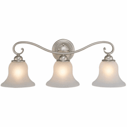 Vaxcel VL35473BN Monrovia Brushed Nickel 3-Light Bathroom Vanity Light Fixture