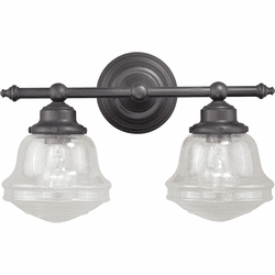 Vaxcel W0189 Huntley Oil Rubbed Bronze 2-Light Bath Light Fixture