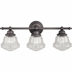 Vaxcel W0190 Huntley Oil Rubbed Bronze 3-Light Bath Lighting Fixture