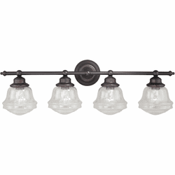 Vaxcel W0191 Huntley Oil Rubbed Bronze 4-Light Bathroom Light Fixture