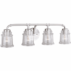 Vaxcel W0242 Toledo Modern Satin Nickel 4-Light Bath Lighting