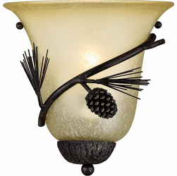 Vaxcel W0266 Sierra Country Black Walnut Wall Lighting Sconce