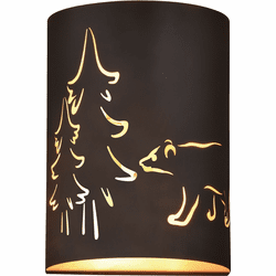 Vaxcel W0277 Katmai Modern Noble Bronze and Inner Brass Gold Wall Light Sconce