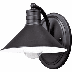 Vaxcel W0283 Akron Modern Oil Rubbed Bronze and Inner Matte White Wall Light Sconce