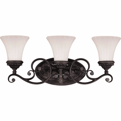 Vaxcel W0303 Avenant Traditional Venetian Bronze 3-Light Bathroom Lighting Fixture