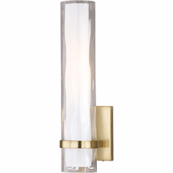 Vaxcel W0309 Vilo Contemporary Golden Brass Wall Light Fixture