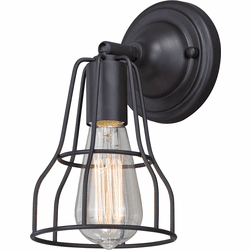 Vaxcel W0311 Clybourn Retro Oil Rubbed Bronze Wall Lighting Sconce