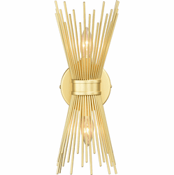 Vaxcel W0337 Nikko Modern Gold Wall Light Fixture