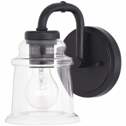 Vaxcel W0348 Toledo Matte Black Wall Lighting Fixture