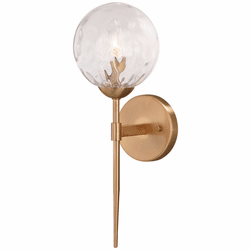 Vaxcel W0353 Olson Modern Natural Brass Wall Light Sconce