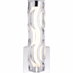 Vaxcel W0357 Marseille Modern Chrome LED Wall Sconce
