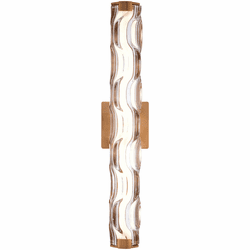 Vaxcel W0360 Marseille Contemporary Natural Brass LED Sconce Lighting