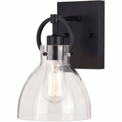 Vaxcel W0416 Ogden Modern Matte Black Wall Sconce