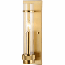 Vaxcel W0425 Bari Modern Satin Brass Wall Sconce Light