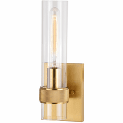 Vaxcel W0426 Bari Modern Satin Brass Light Sconce