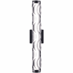 Vaxcel W0429 Marseille Modern Matte Black LED Bathroom Lighting