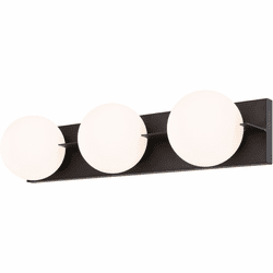 Vaxcel W0449 Parkview Contemporary Matte Black 3-Light Bathroom Vanity Light