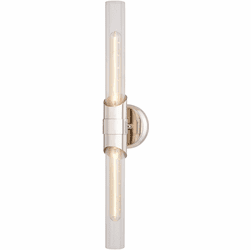 Vaxcel W0463 Webster Modern Polished Nickel Vanity Lighting Fixture