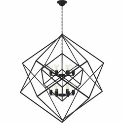 Vinci C1070-12BK Galaxia Modern Black Pendant Lighting