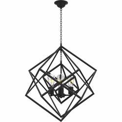 Vinci C1070-4BK Galaxia Modern Black Hanging Light