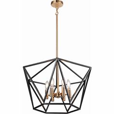 茶 bk Vinci C1105-4AB/BK Vita Contemporary Aged Brass / Black