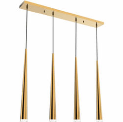 Vinci P0417-4AB Vega Modern Aged Brass LED Multi Pendant Light