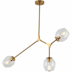 Vinci P2069-3AB Ellen Modern Aged Brass Chandelier Lighting