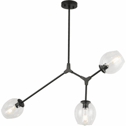 Vinci P2069-3BK Ellen Modern Black Chandelier Lighting