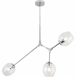 Vinci P2069-3CH Ellen Contemporary Chrome Chandelier Light