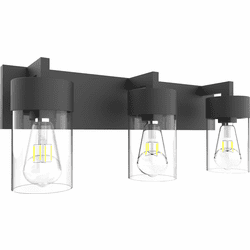 Vinci VL705-3BK Aurora Modern Black 3-Light Vanity Light Fixture