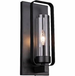 Vinci WS1079-1BK Modern Black Wall Lamp