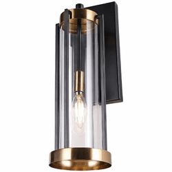 Vinci WS1111-1AB/BK Modern Aged Brass / Black LED Lighting Wall Sconce