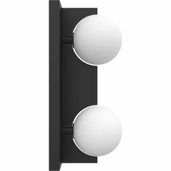 Vinci WS1855-2BK Sahara Contemporary Black LED Wall Light Fixture