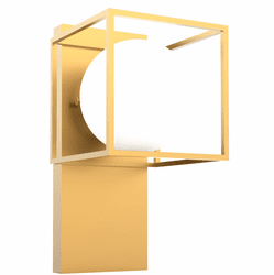 Vinci WS1857-1AB Luna Contemporary Aged Brass LED Light Sconce