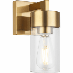 Vinci WS705-1AB Aurora Contemporary Aged Brass Wall Light Sconce