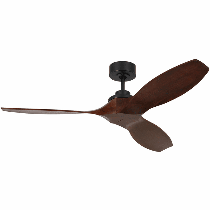 Visual Comfort Fan 3CLNSM52MBK Collins Midnight Black Interior/Exterior 52" Home Ceiling Fan